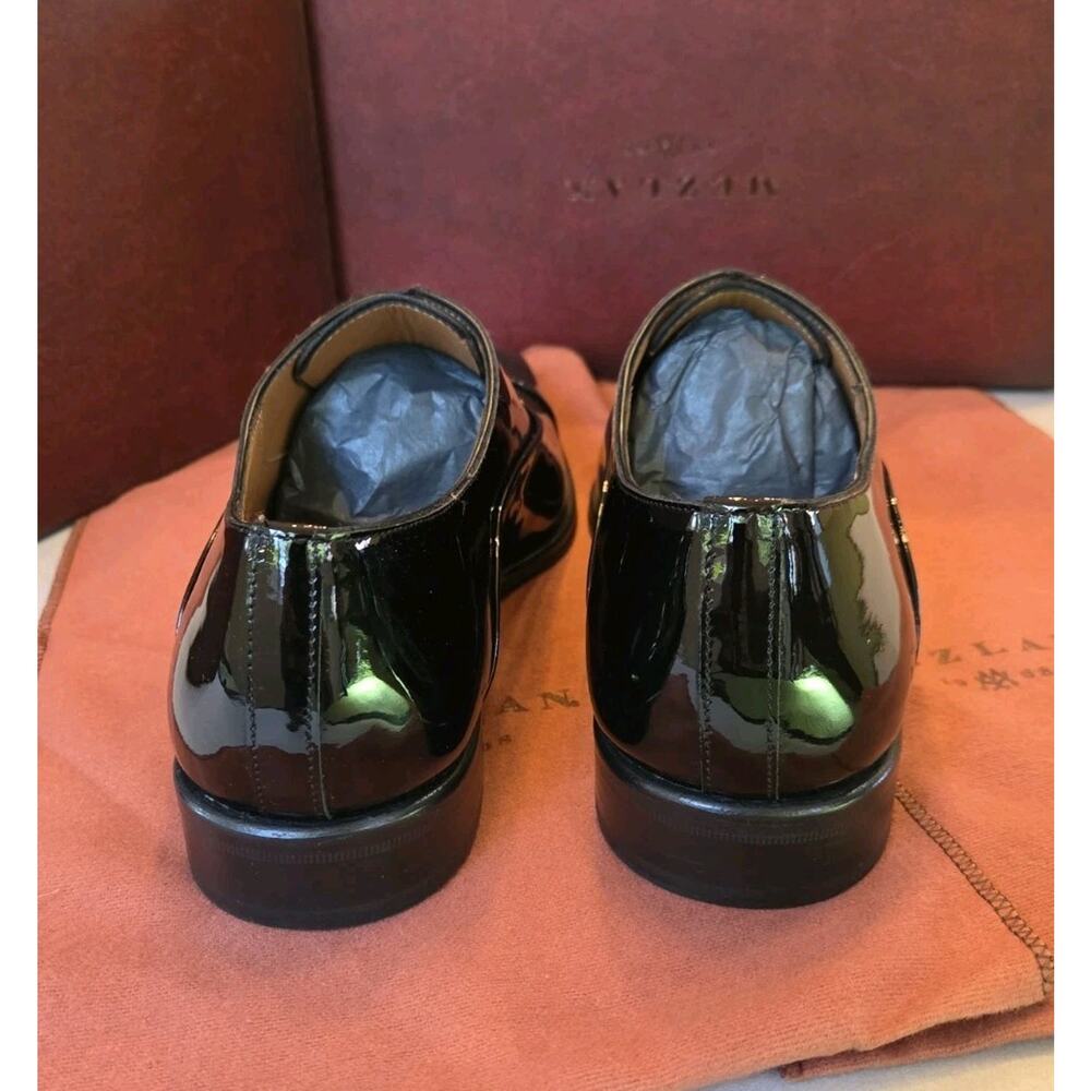 Mezlan E20264 Black Cap Toe Patent Leather Formal Oxford Size 9M - Picture 6 of 7